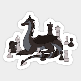 Chess Dragon Sticker